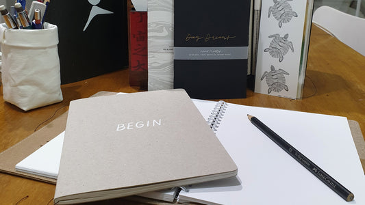 A blank notebook ready for your thoughts