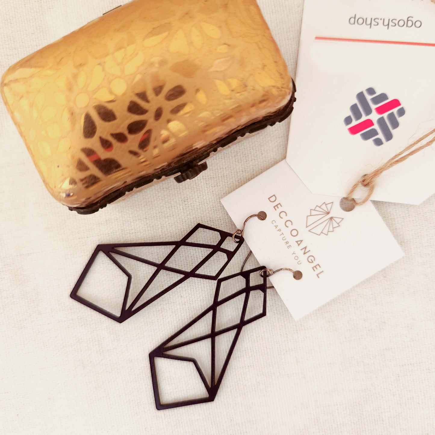 Black Geometric earrings