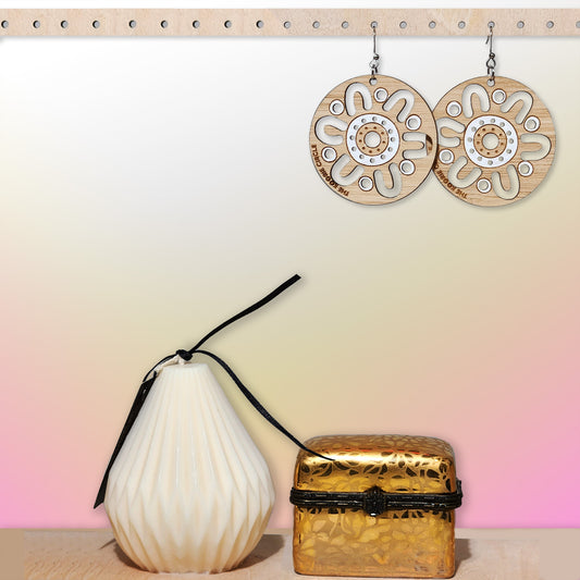 Bamboo earrings made in Australia at O Gosh Shop