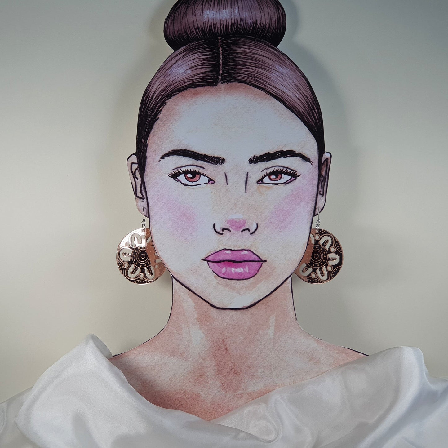 Rose Gold Meeting Places earrings