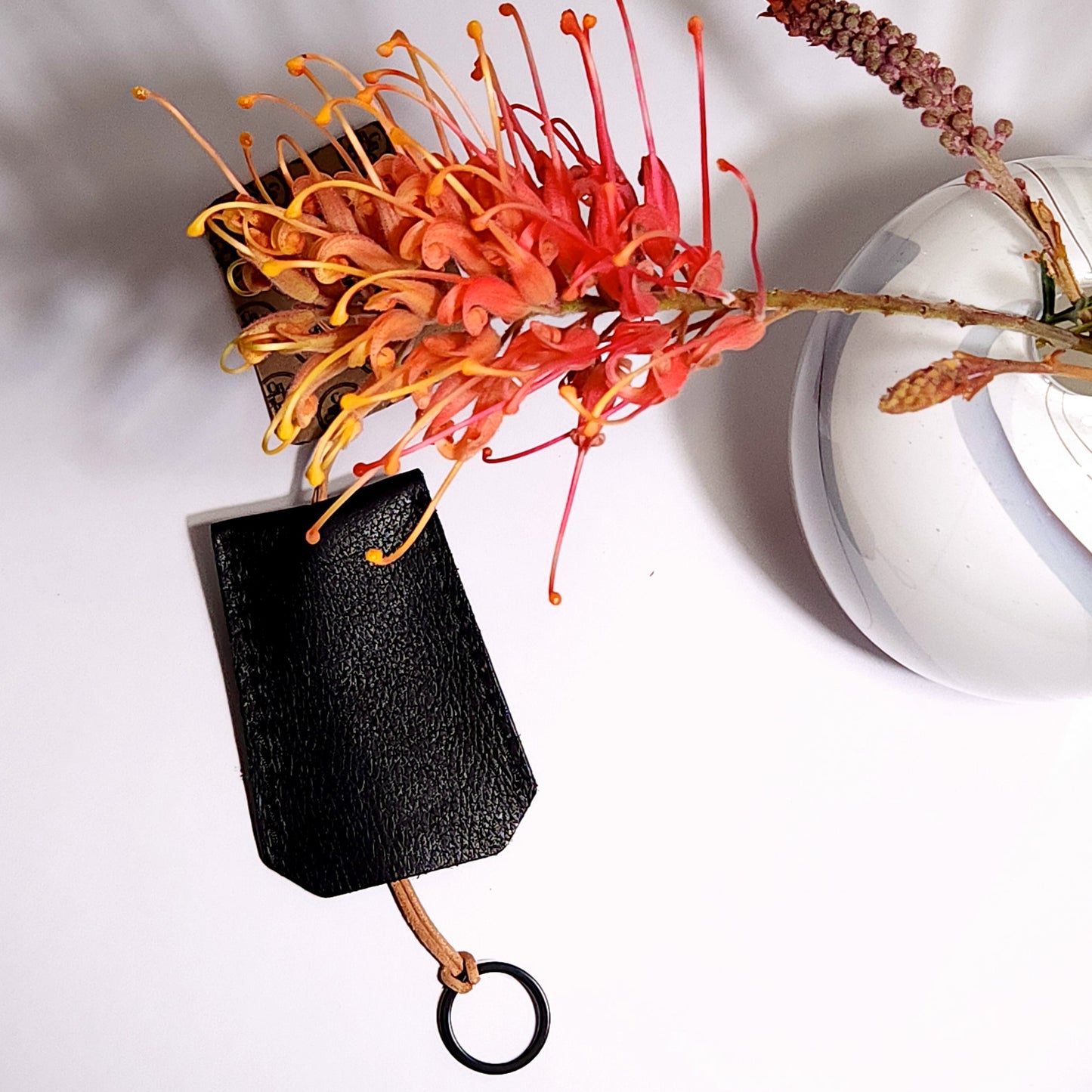 Key ring, notebook and handkerchief