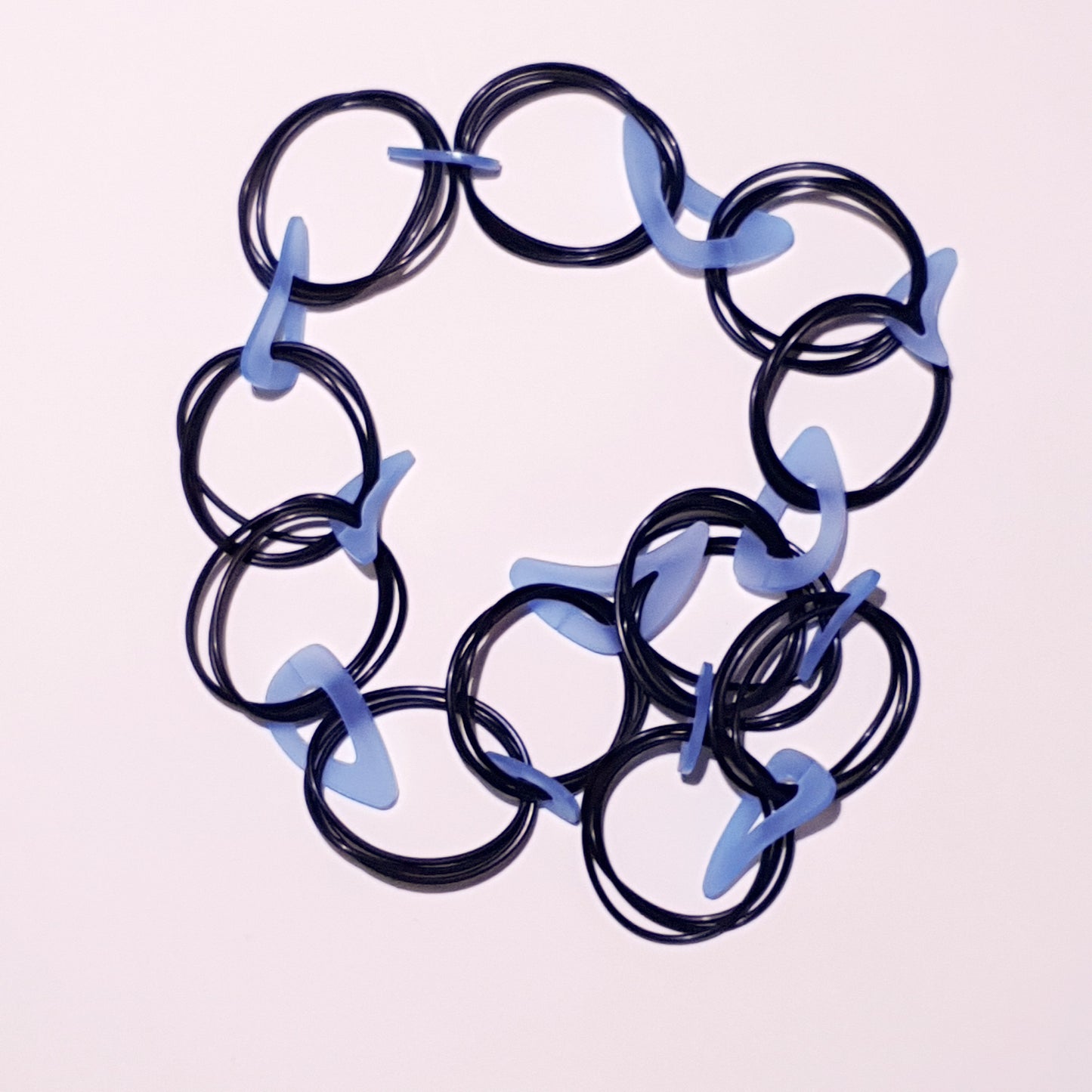 Blue Shapes necklace by Frank Ideas