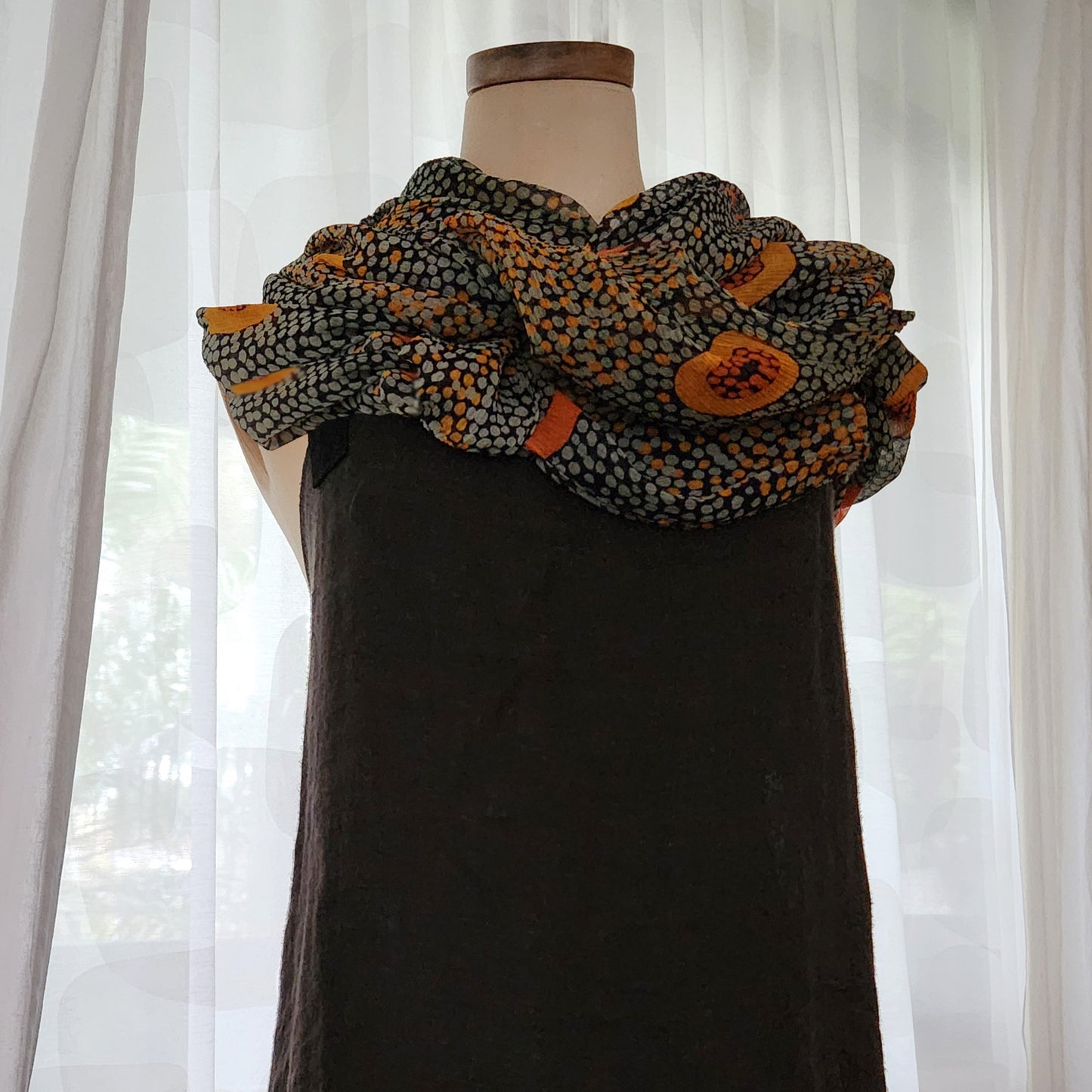 Dry Country silk chiffon scarf by Sheryl Hicks