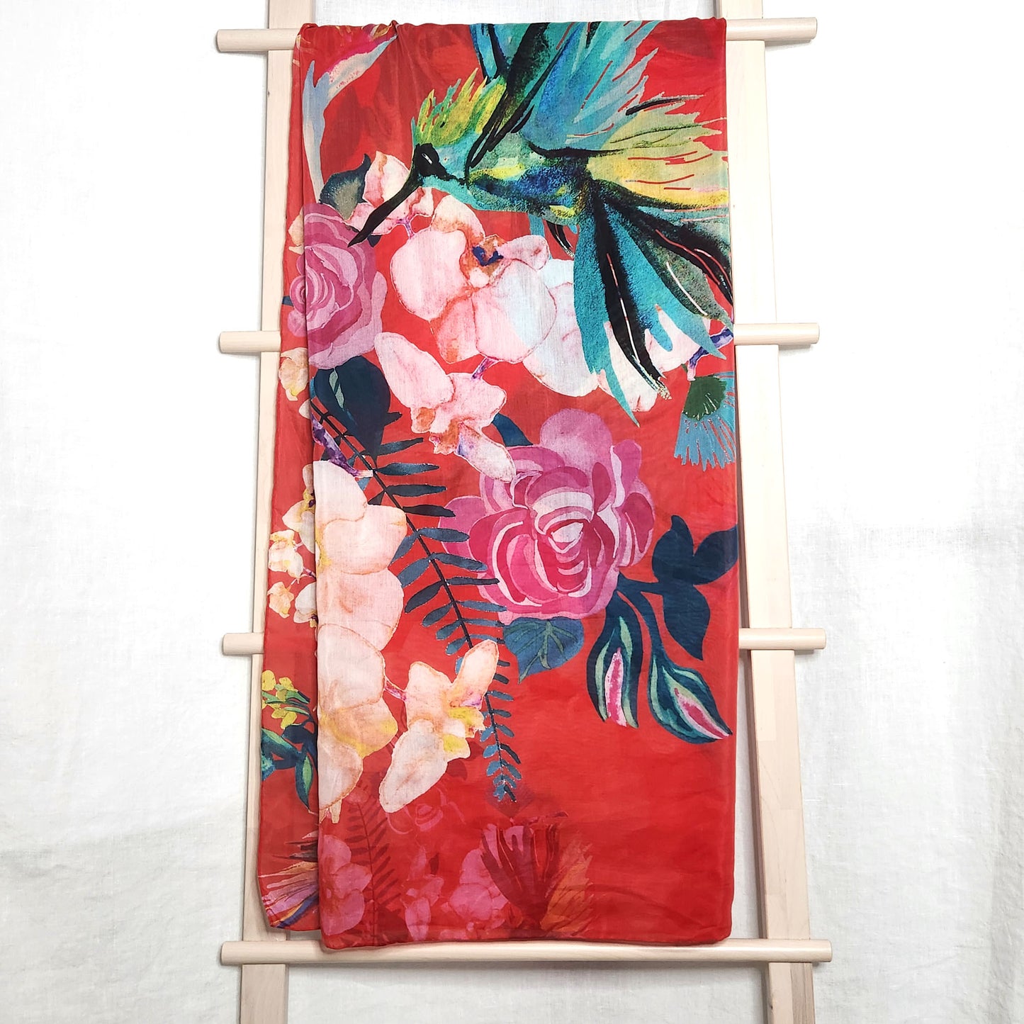 Vibrant silk and cotton sarong