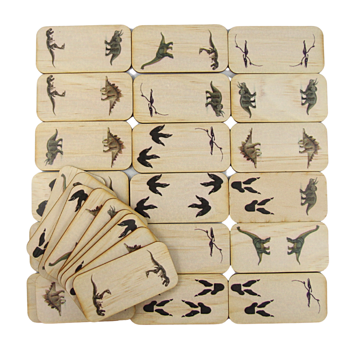 Dinosaur dominoes for family fun