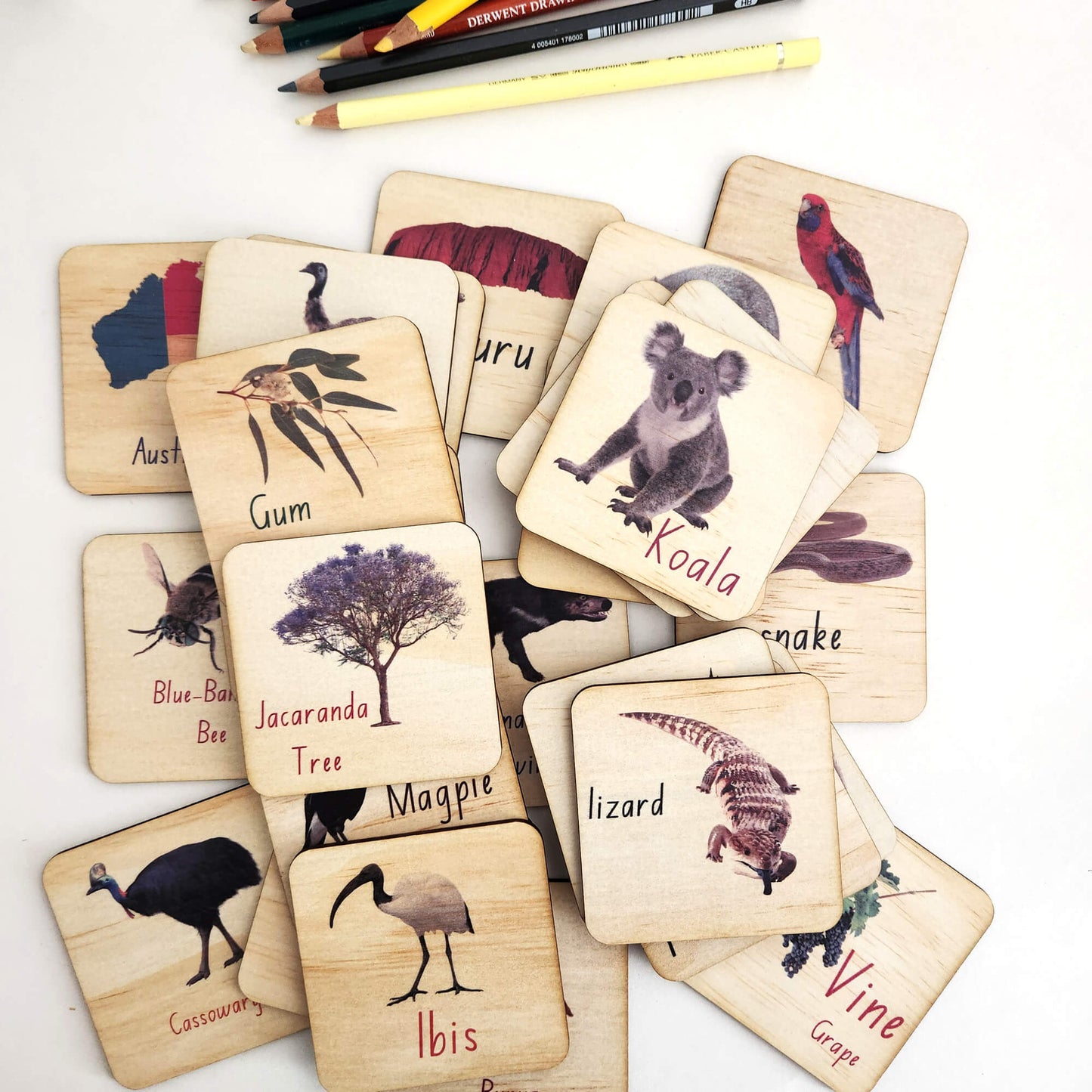 Australian Alphabet tiles for kids