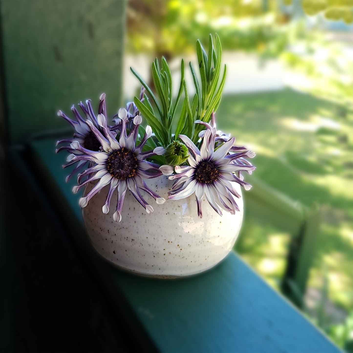 Handmade ceramic bud vase