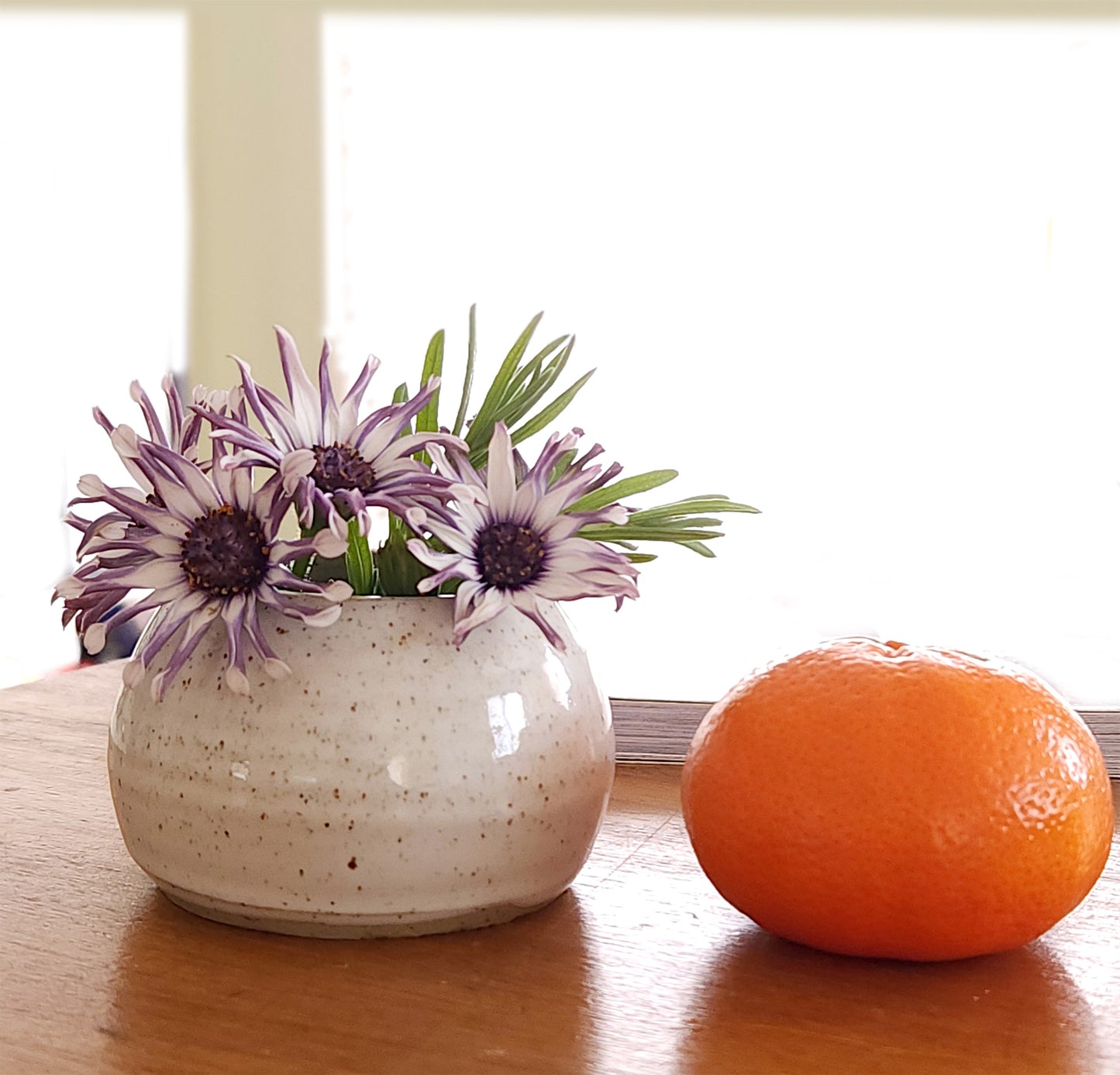Handmade ceramic bud vase