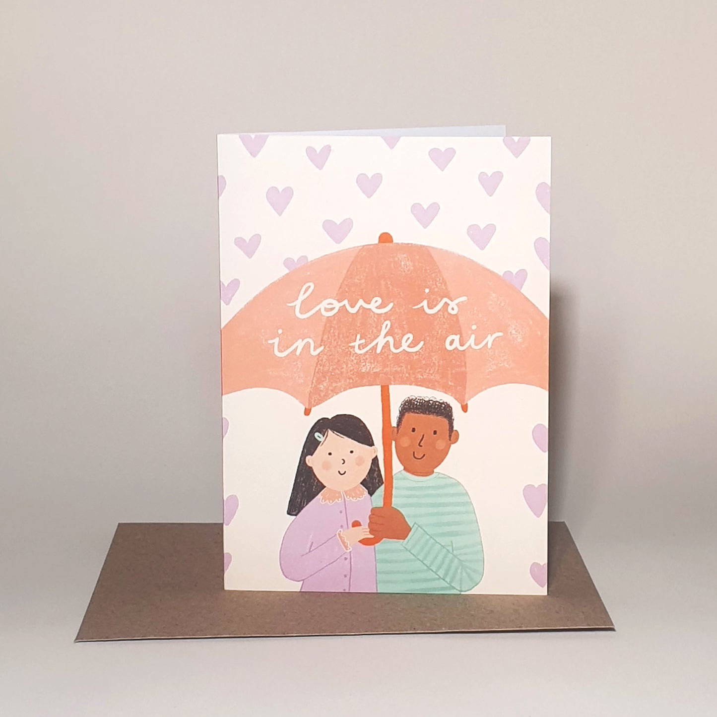 Love is in the Air greeting card