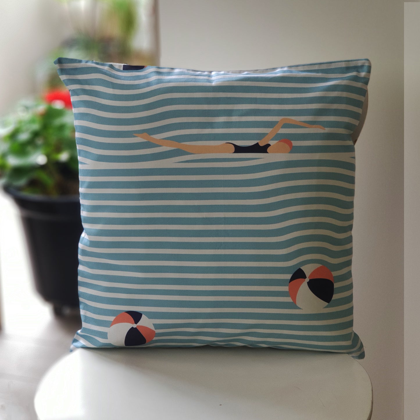 Beach Stripes cushion cover