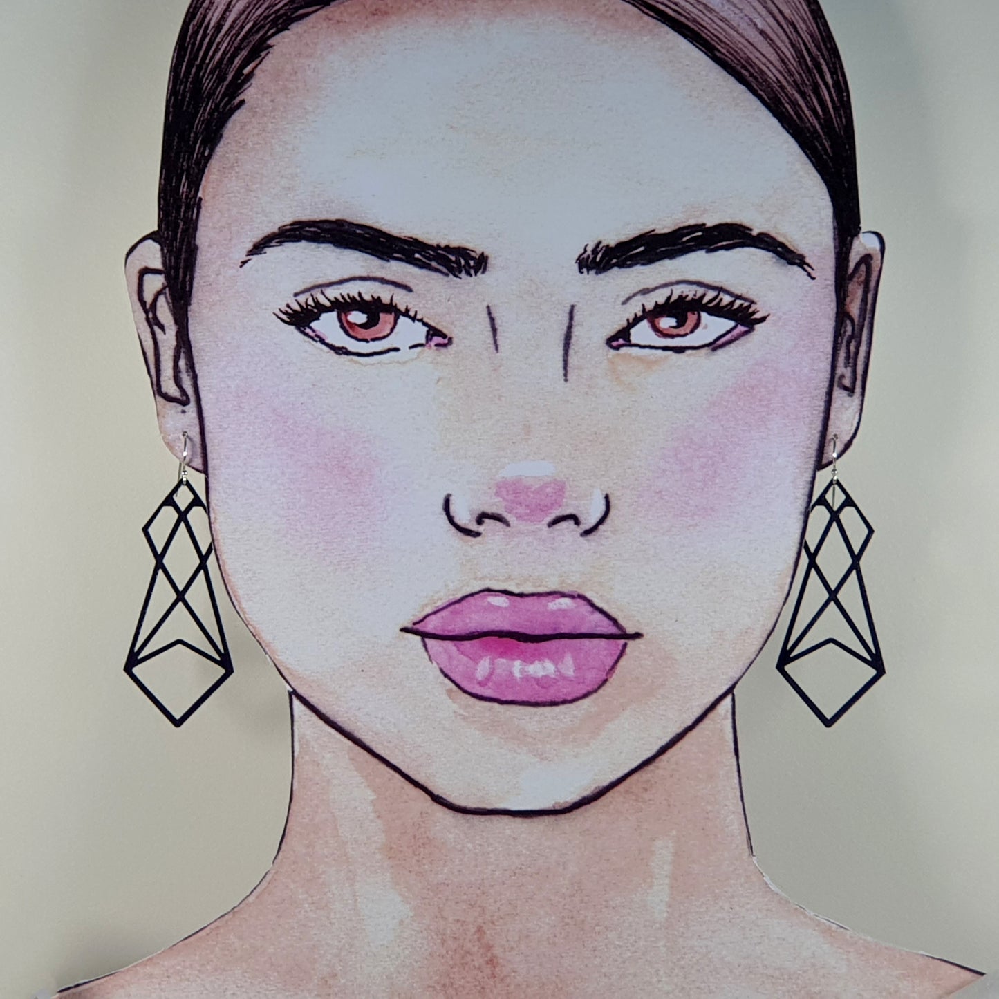 Black Geometric earrings