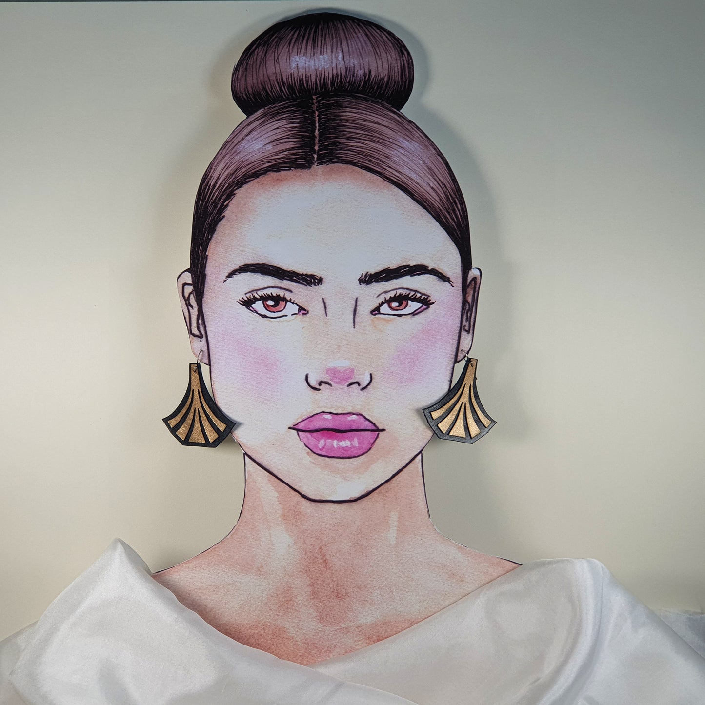 Deccoangel Art Deco Fan earrings