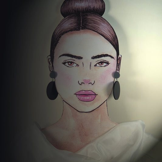 Rubber Disk Earrings by Frank Ideas