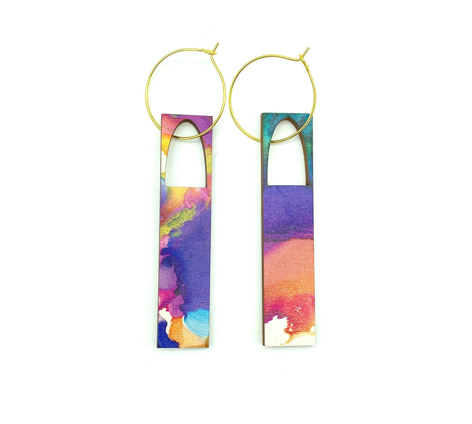 Long designer earings at O Gosh Shop