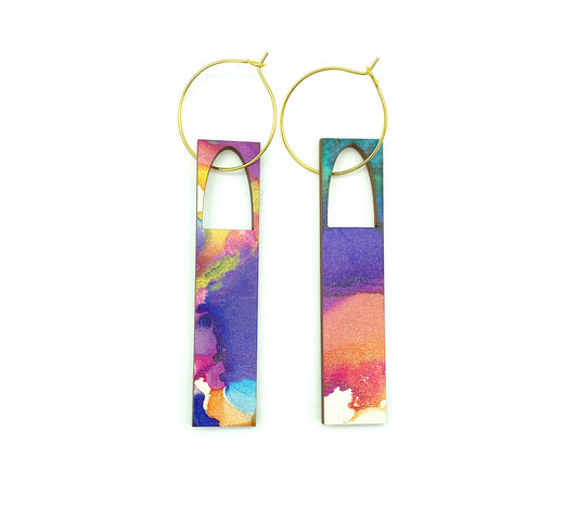 Long designer earings at O Gosh Shop