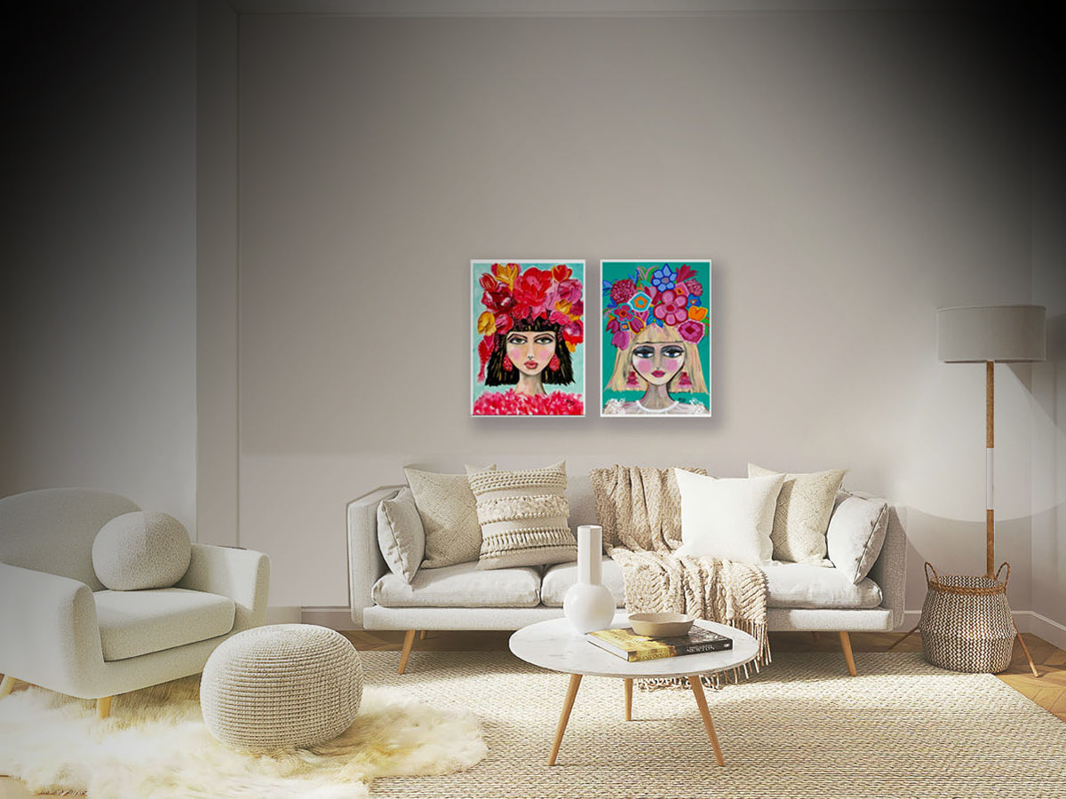 Dancing Diego linen tea towel