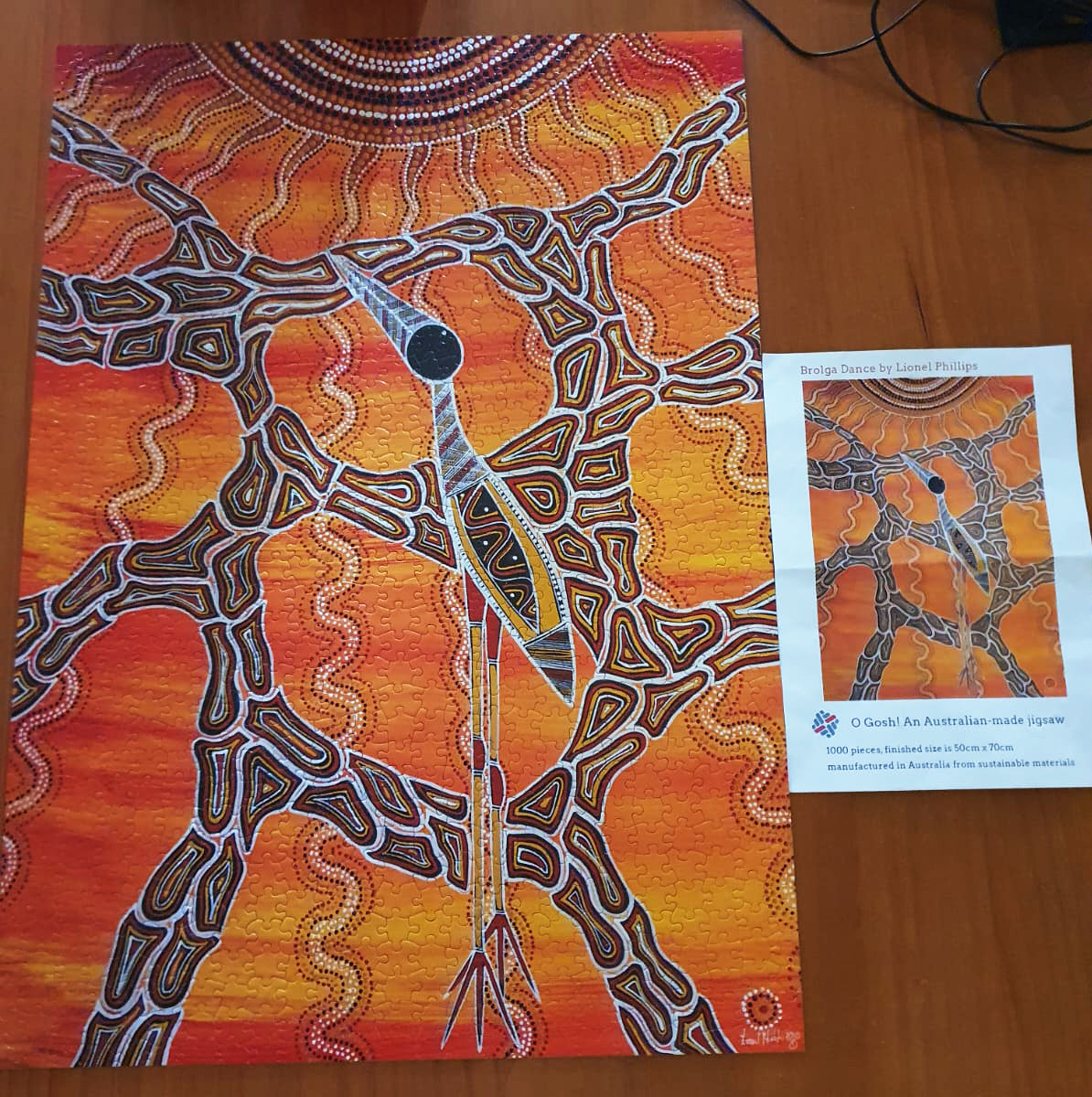 Brolga Dance jigsaw by Lionel Phillips
