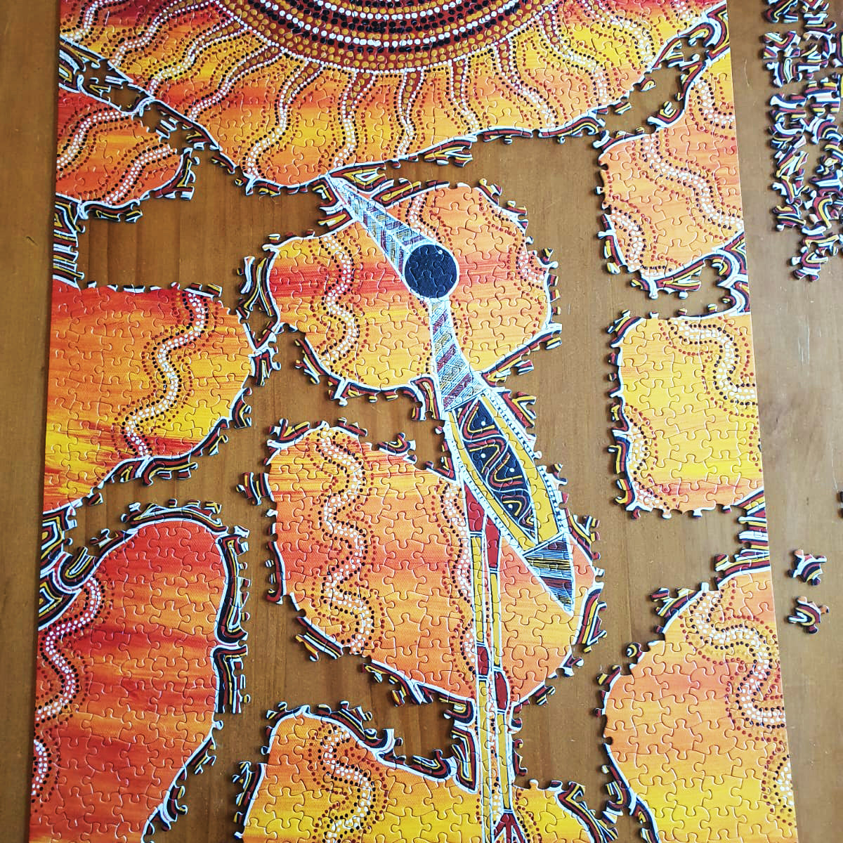 Brolga Dance jigsaw by Lionel Phillips