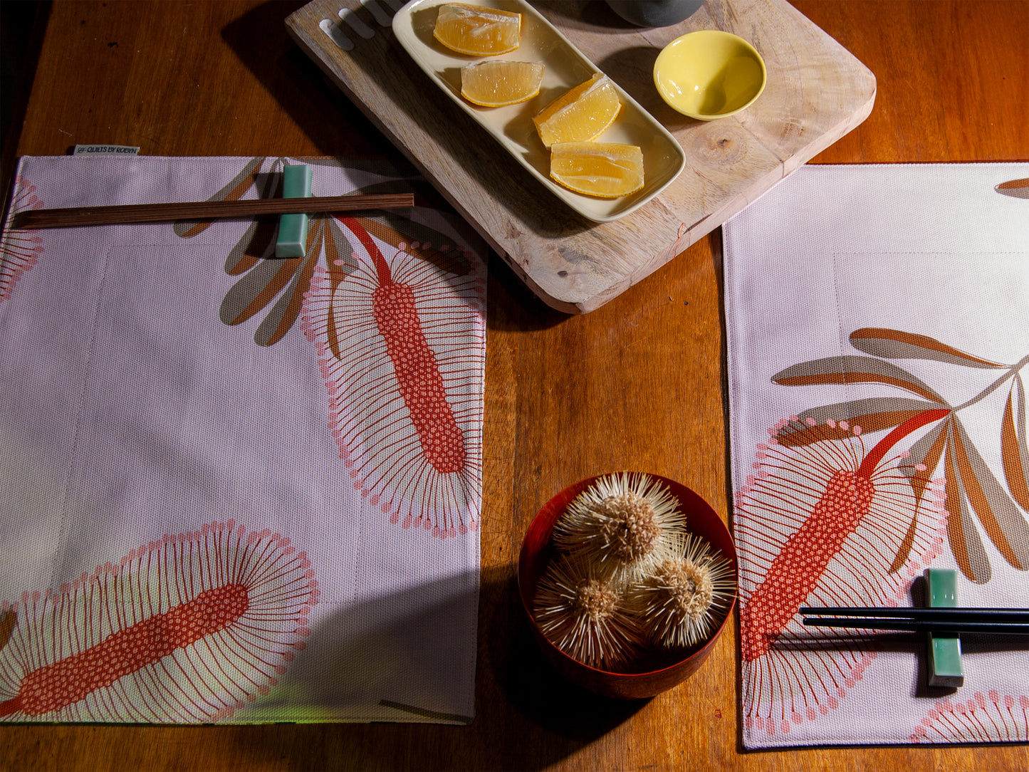 Australian botanical placemats