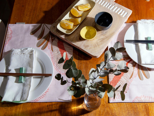 Australian botanical placemats
