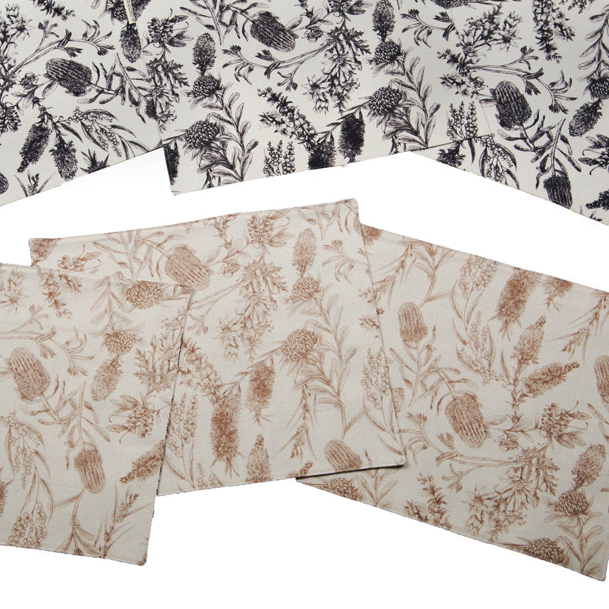 Australian placemats in Flora pattern