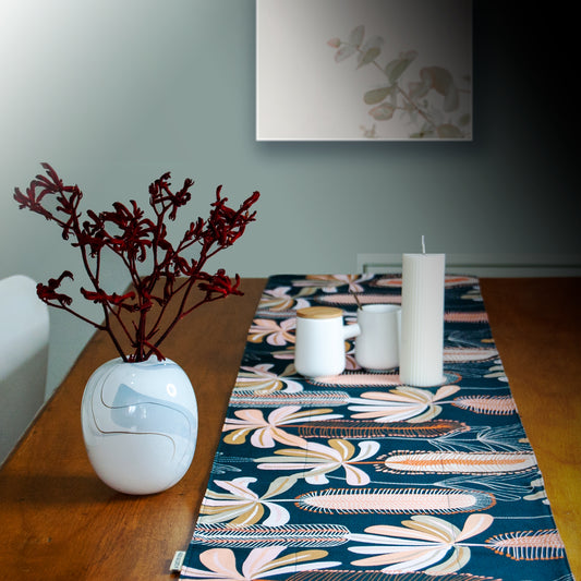 Bottlebrush and Banksia table runner