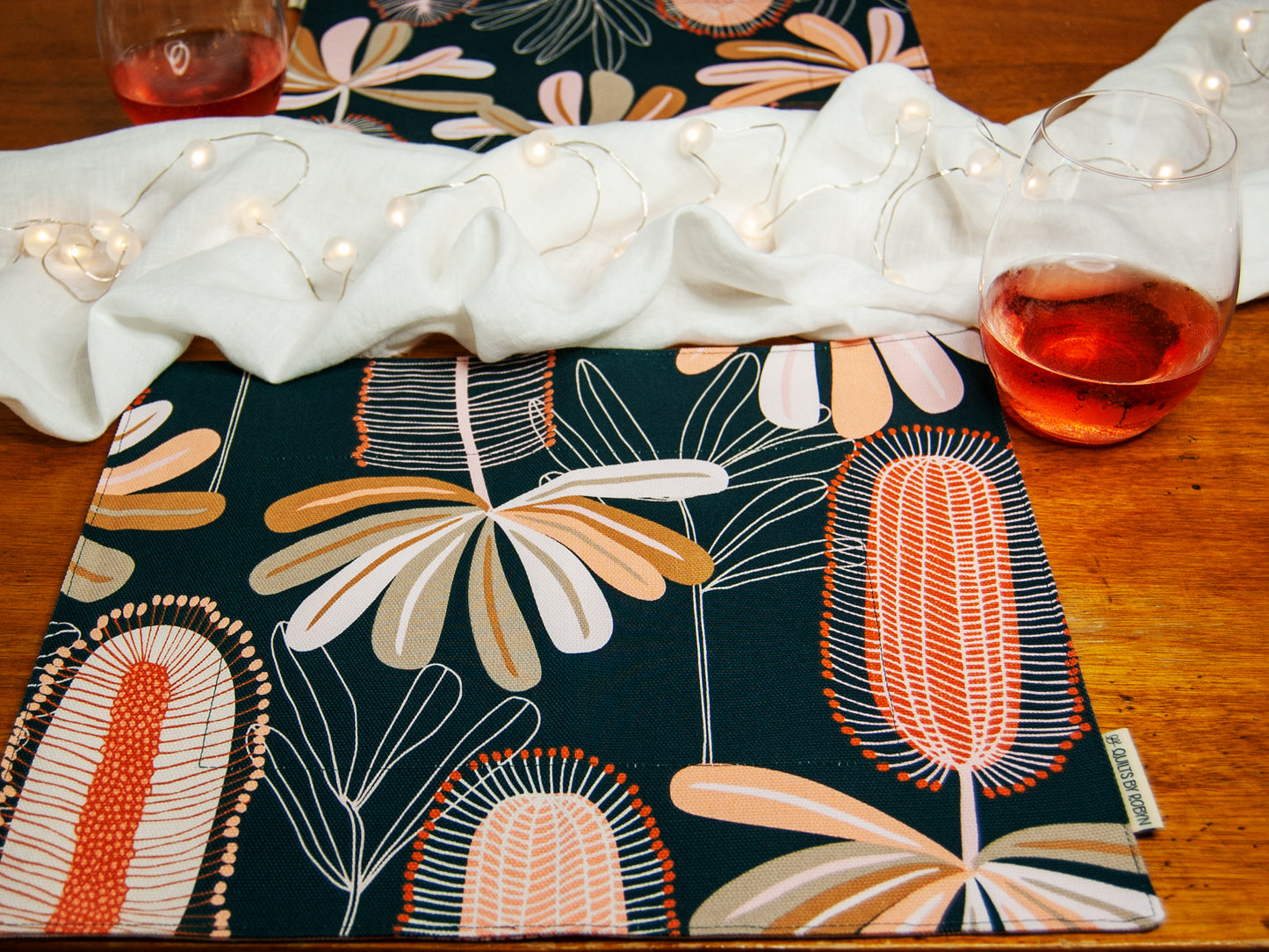 Bottlebrush and Banksia table runner