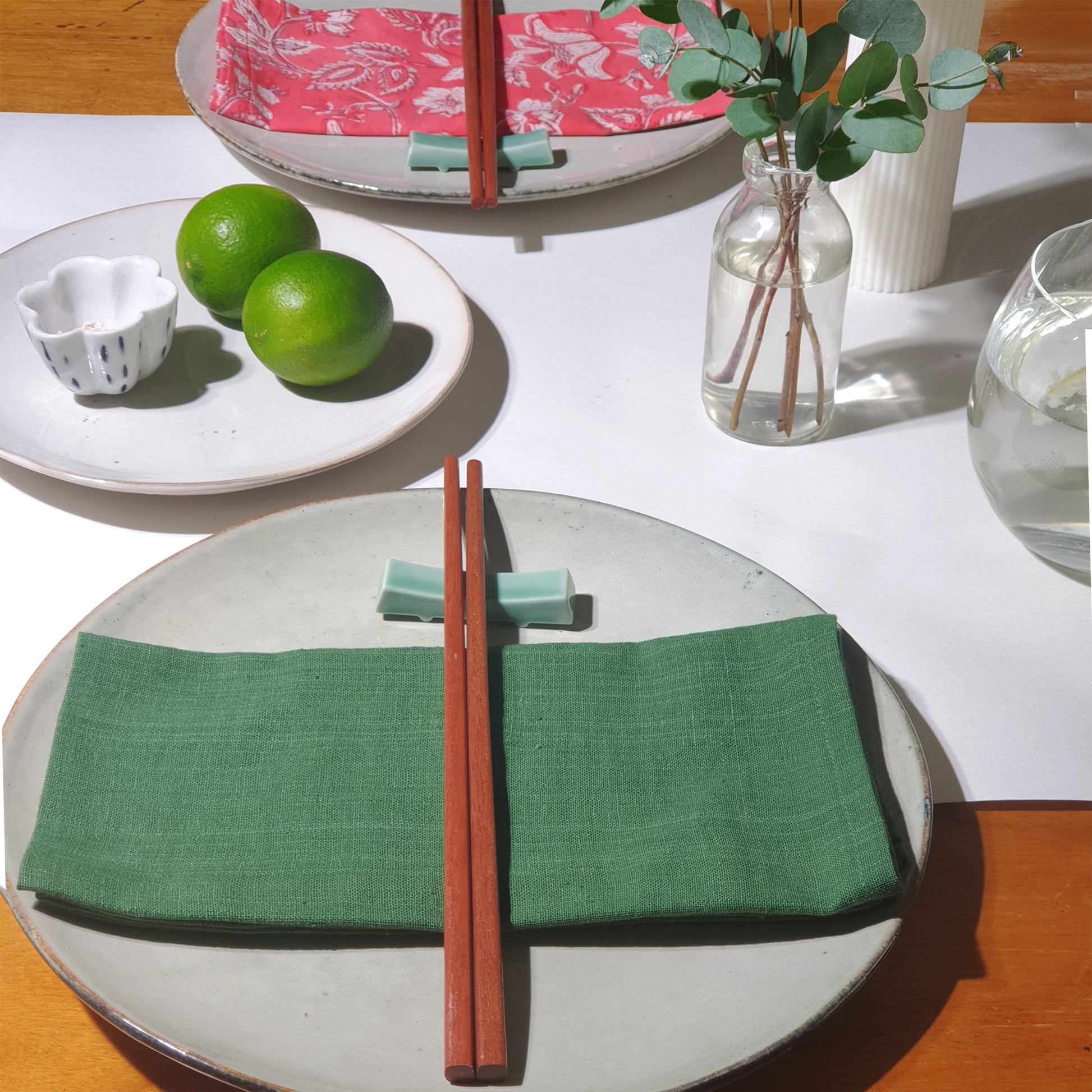 Australian made organic cotton serviettes.