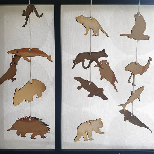 Creatures of Australia Christmas decorations