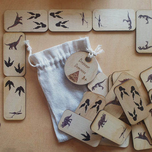 Dinosaur dominoes for family fun