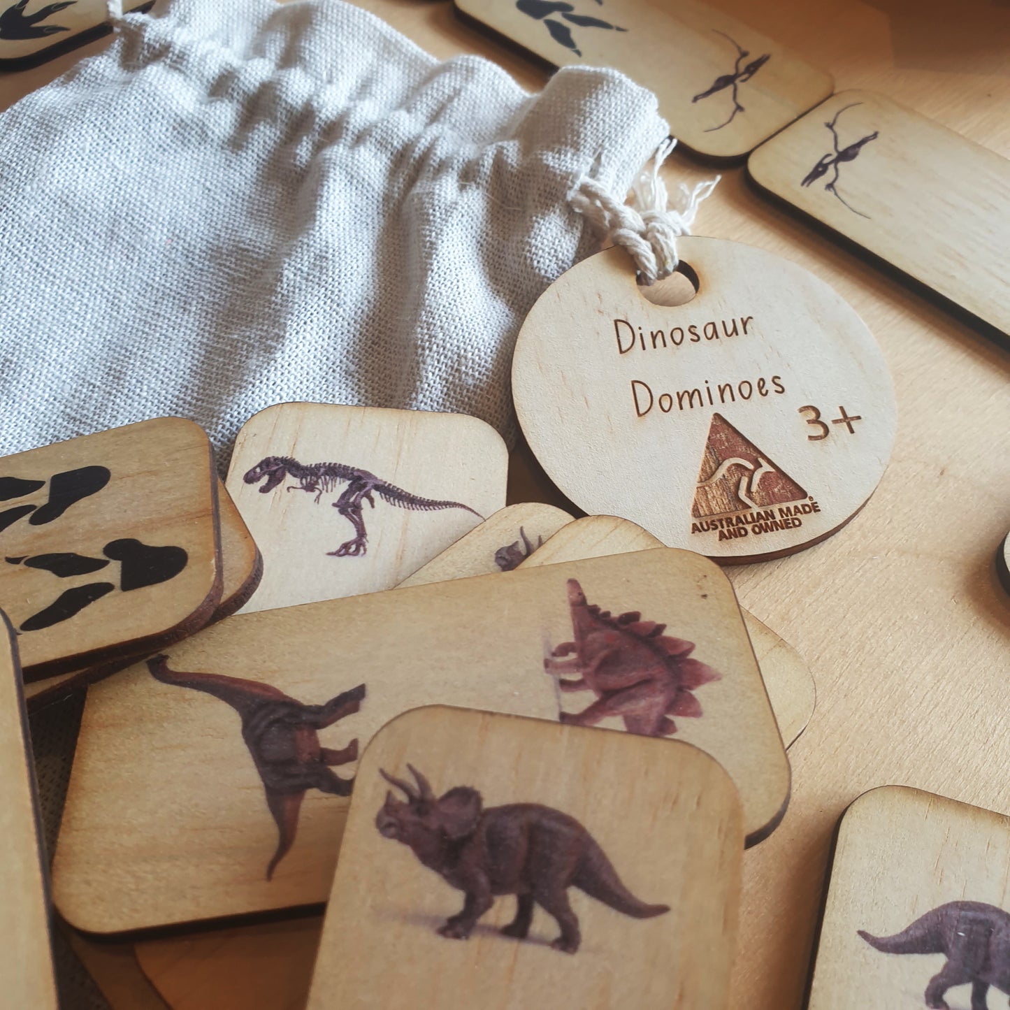Dinosaur dominoes for family fun
