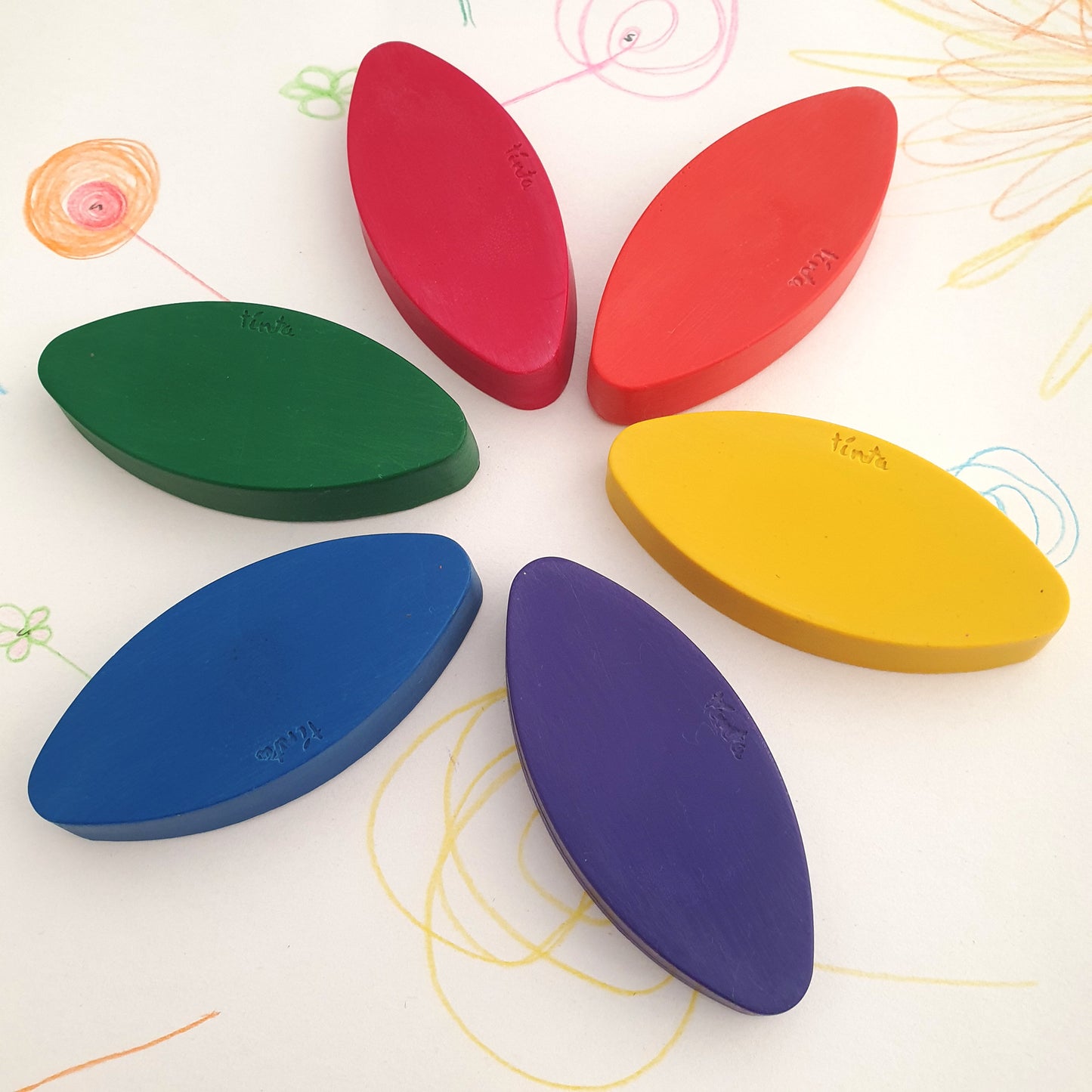 Handmade Beeswax Petal Crayons