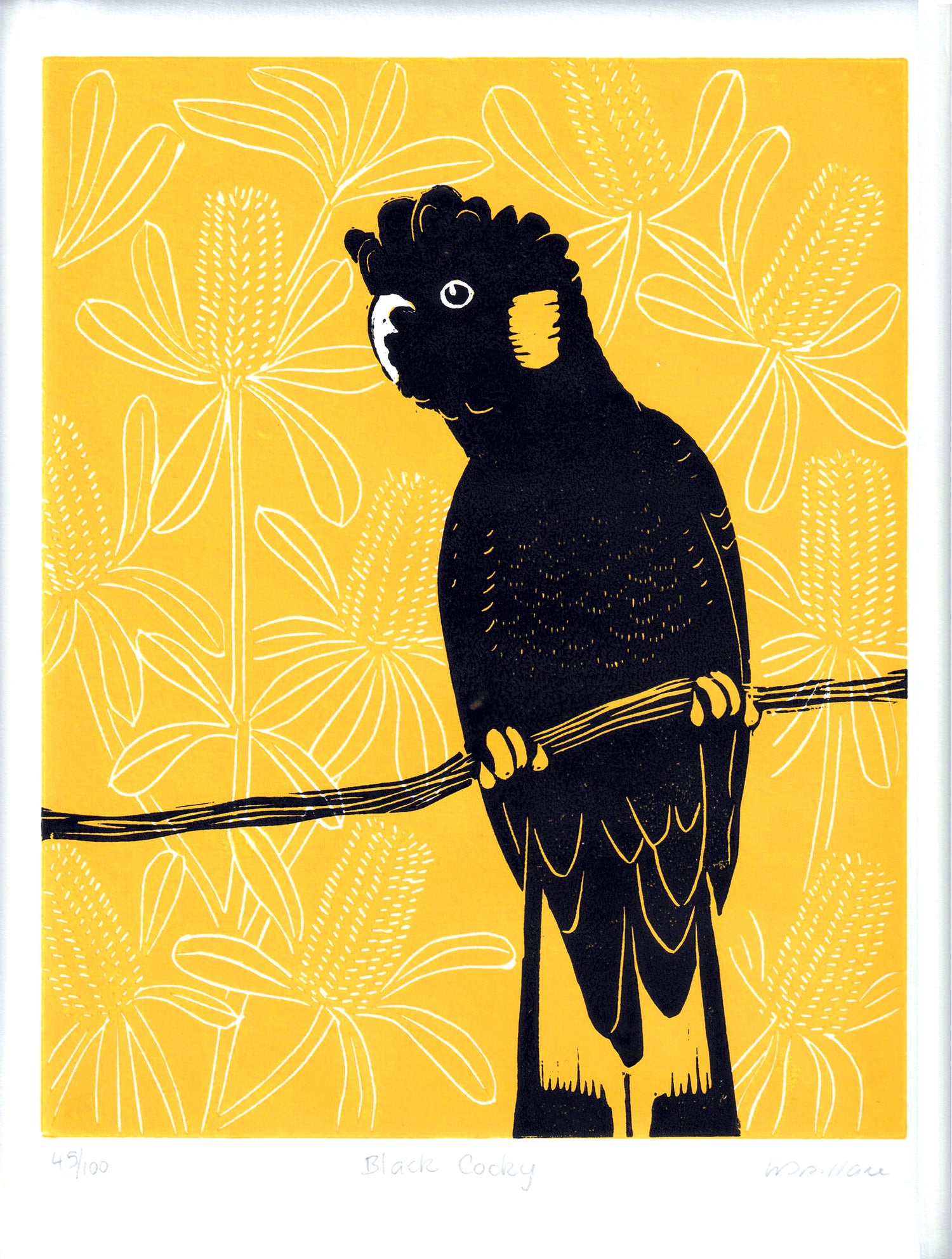 Hand printed linocut pring from O Gosh Shop