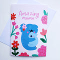 Amazing Mama illustrated greeting card