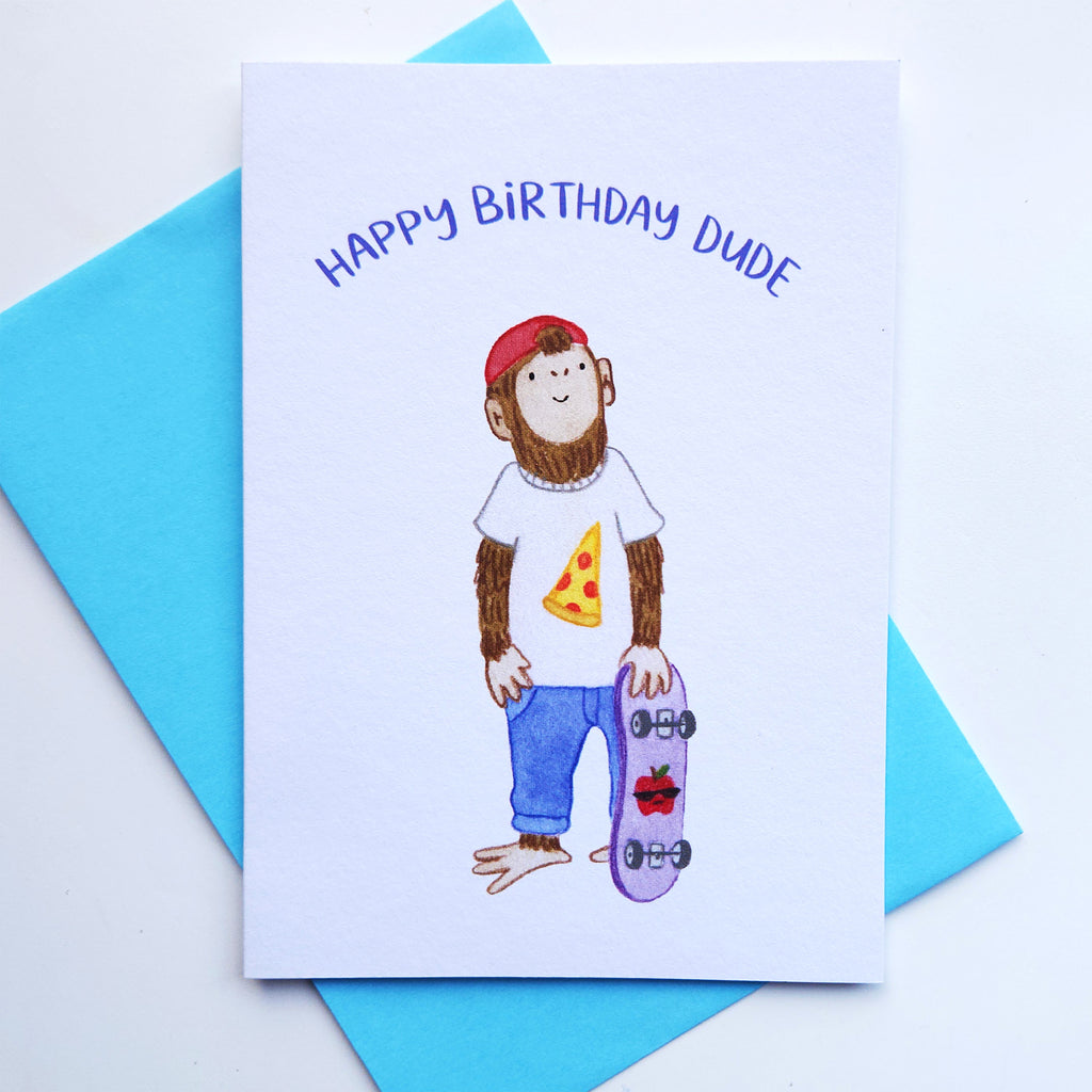 Happy Birthday Dude greeting card