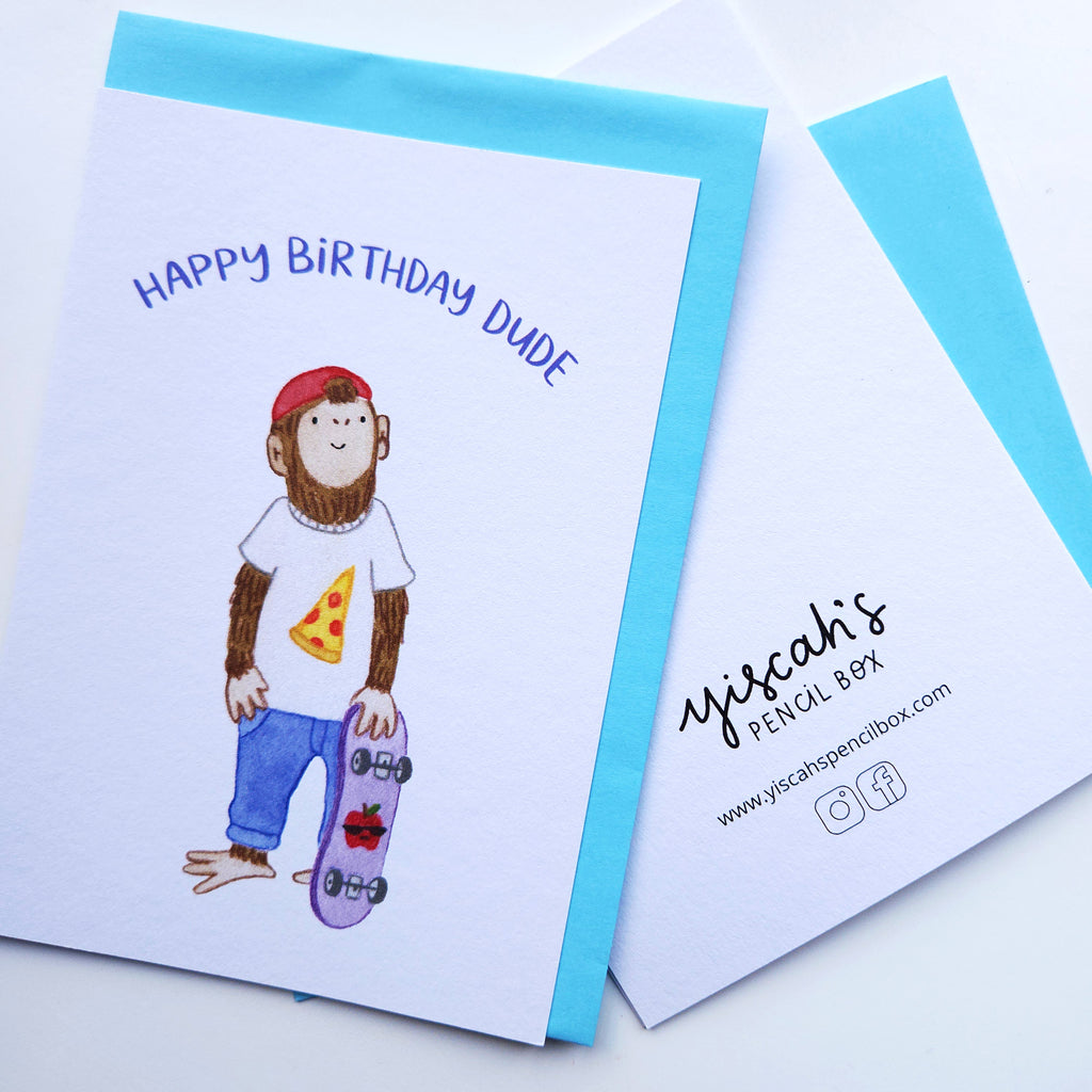 Happy Birthday Dude greeting card