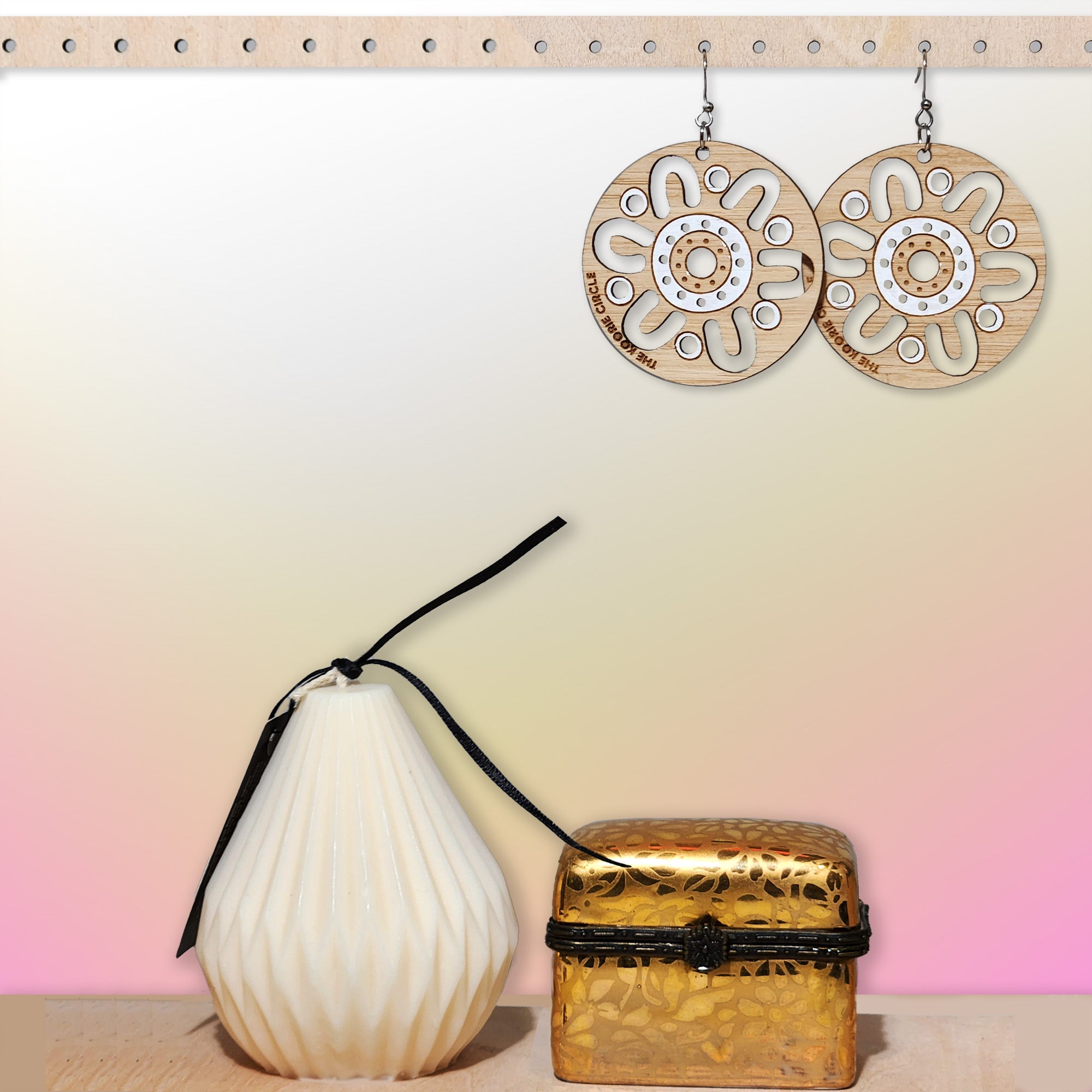 Bamboo earrings made in Australia at O Gosh Shop