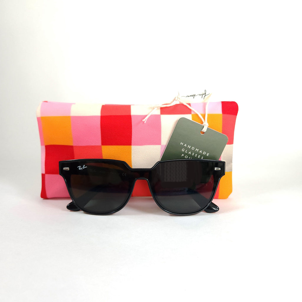 Red check glasses case - Beck Ng's Picnic pattern