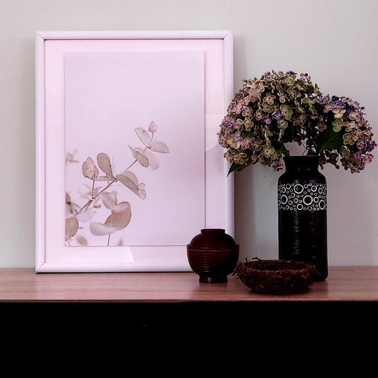 Beautiful fine art photograph of a gum tree branch from O Gosh.