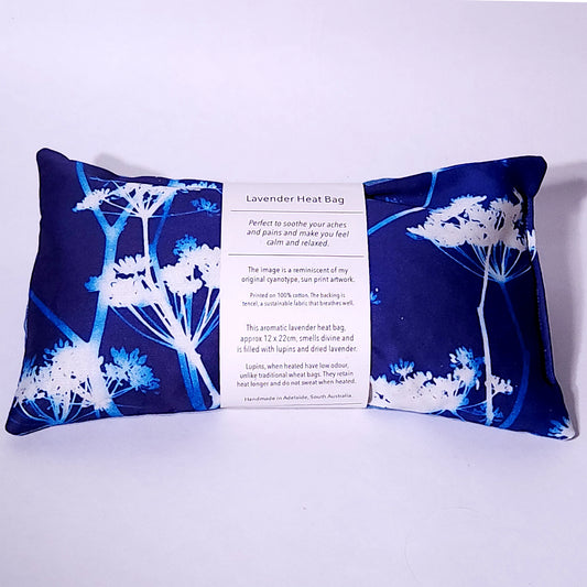 Aromatic lavender heat bag with wildflower print