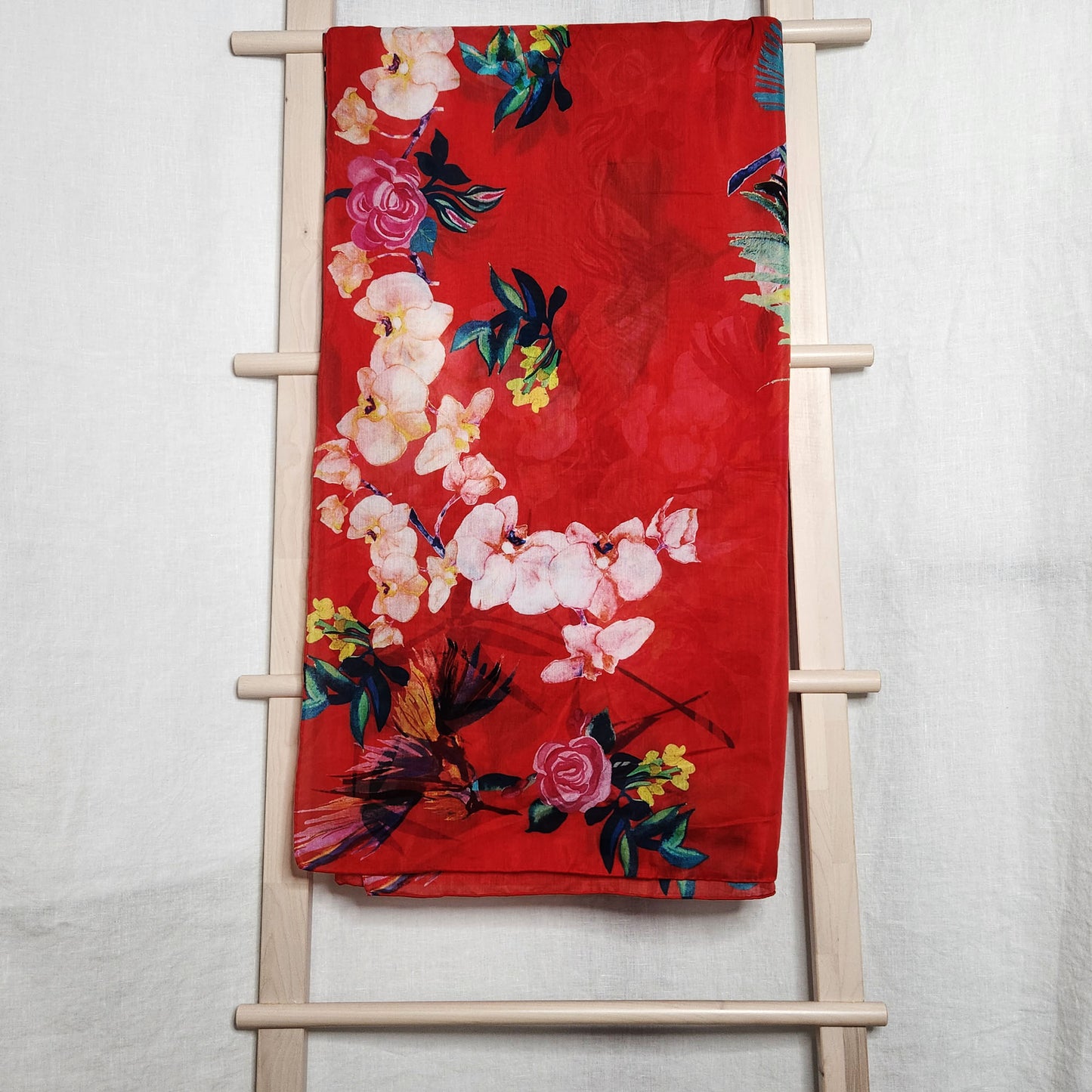 Vibrant silk and cotton sarong