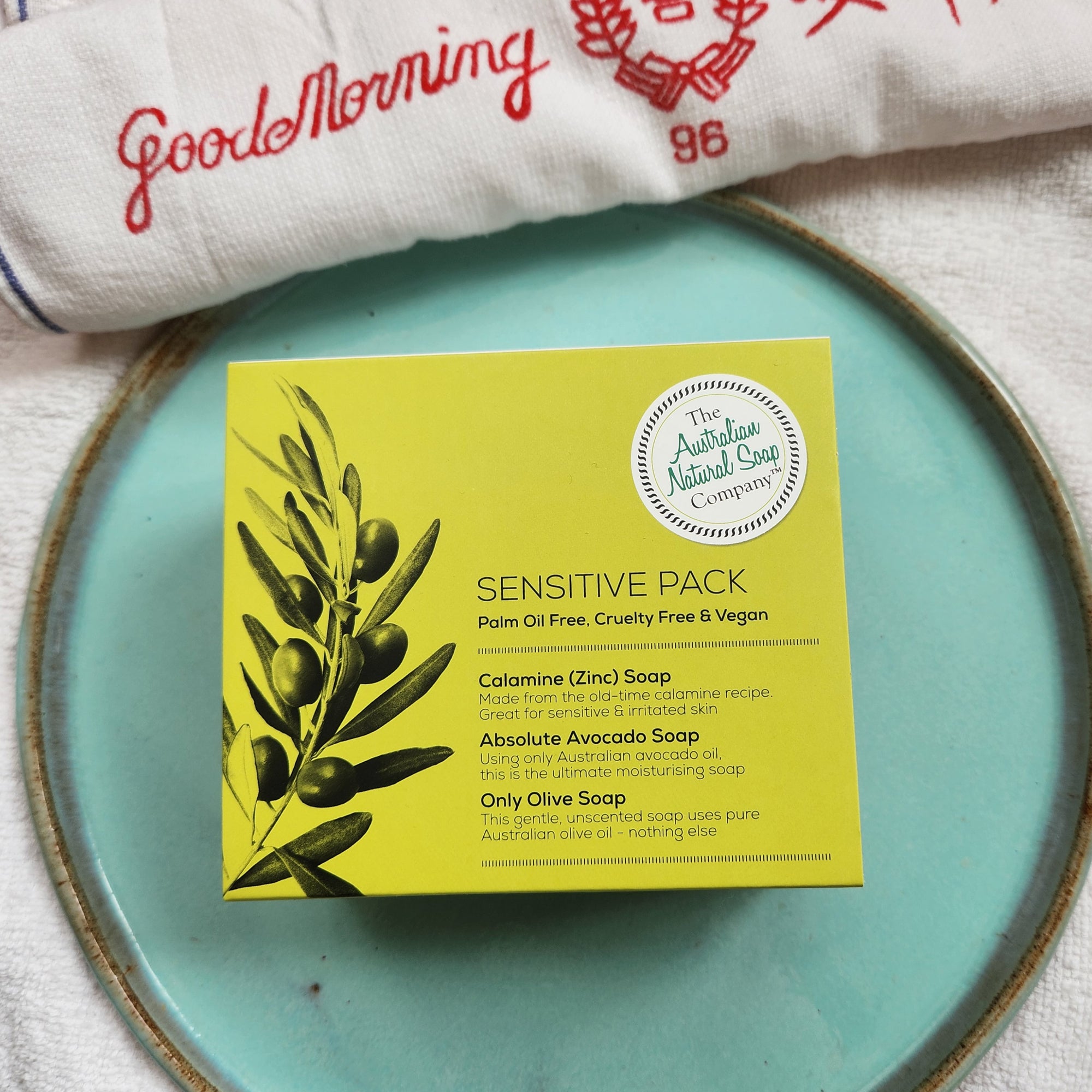 Soothing soap for sensitive skin