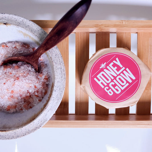 Pink grapefruit and poppy seed artisan soap