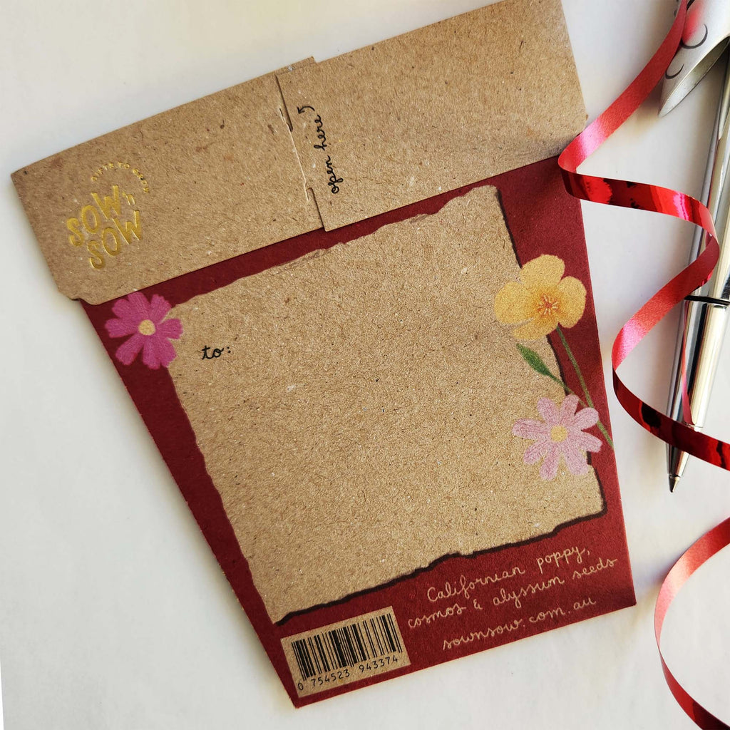 Ho ho grow with Merry Christmas seed cards