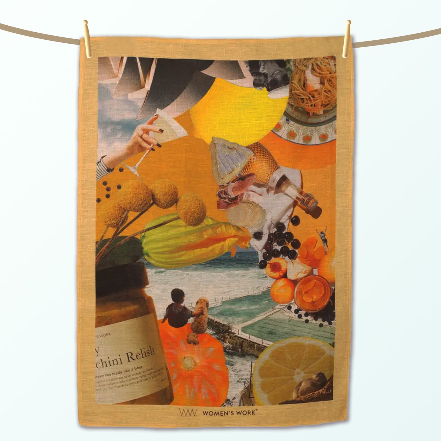 Splendid Sydney 100% linen tea towel