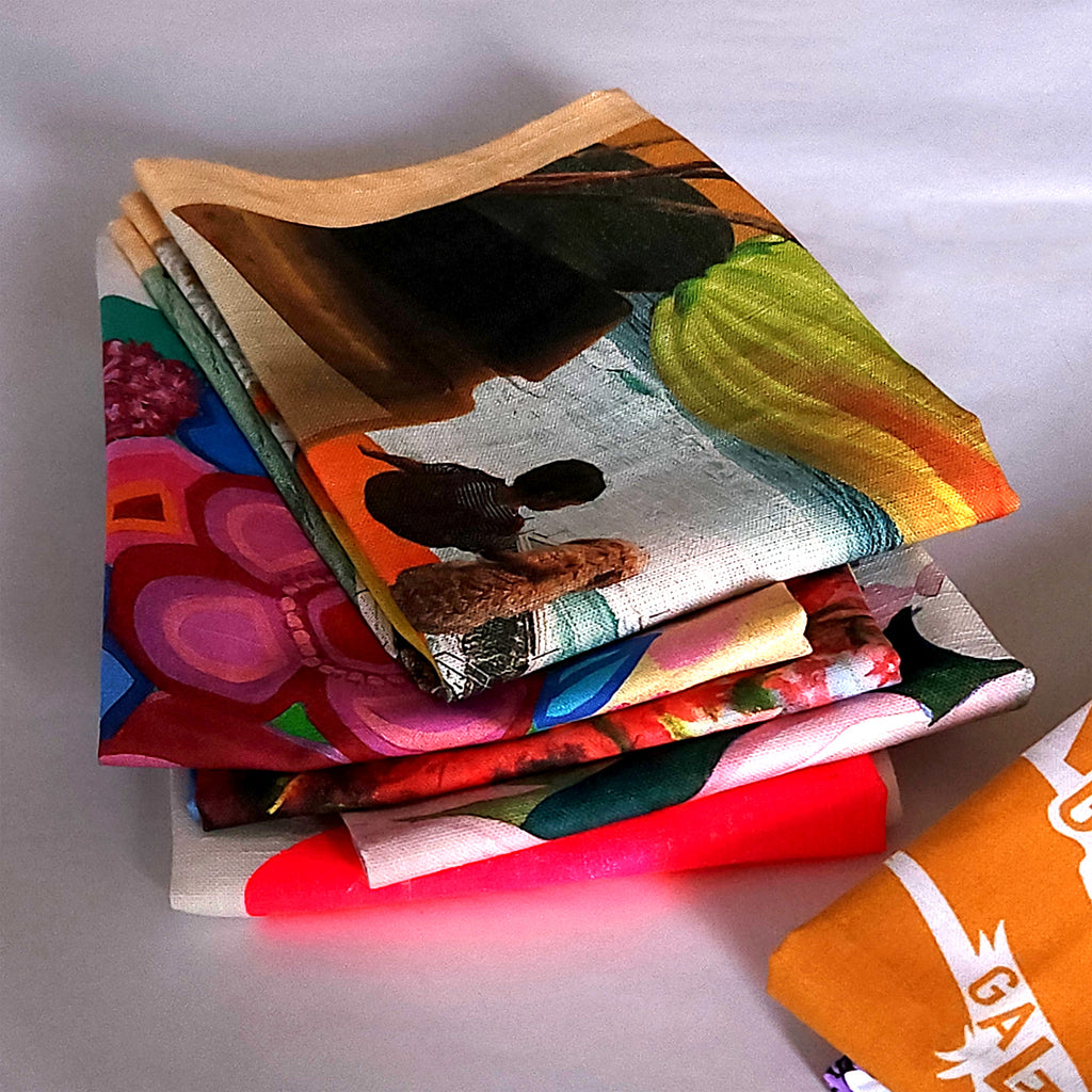 Splendid Summer 100% linen tea towel