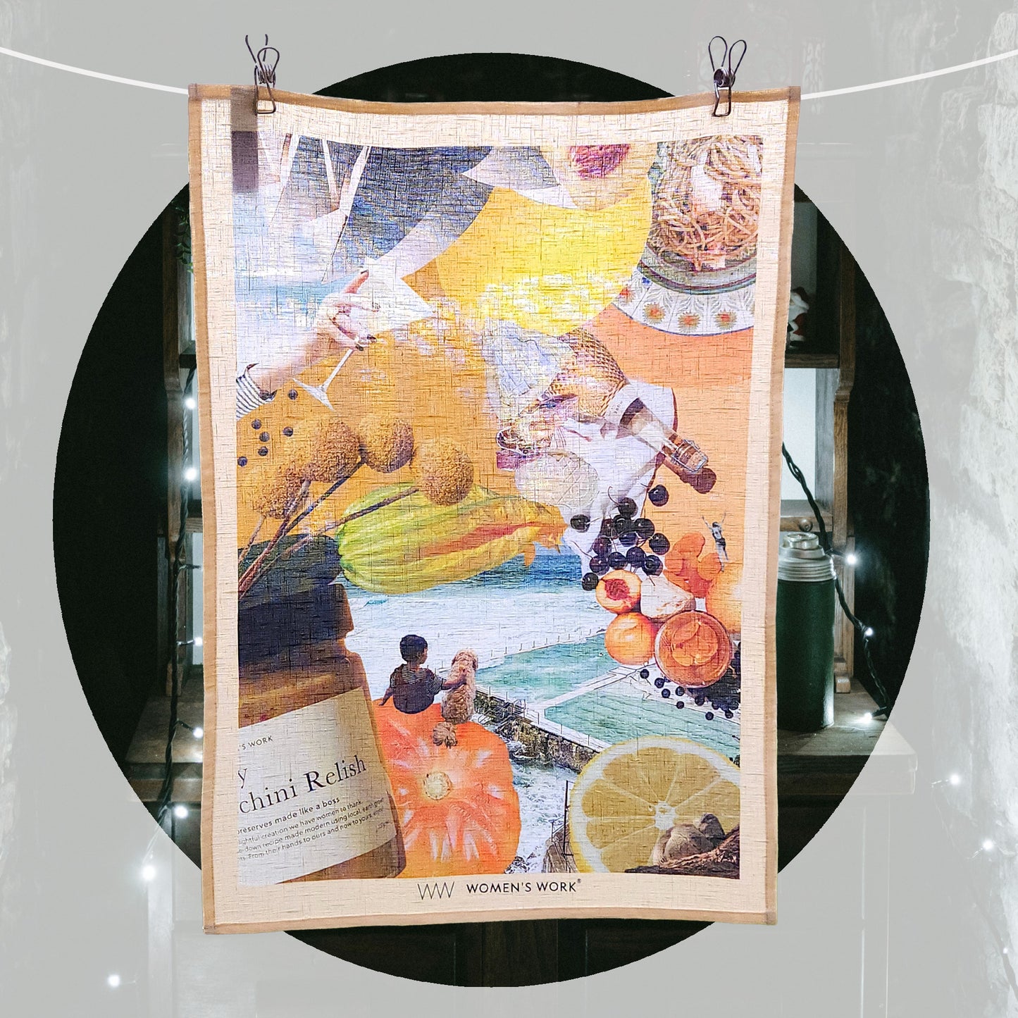 Splendid Sydney 100% linen tea towel