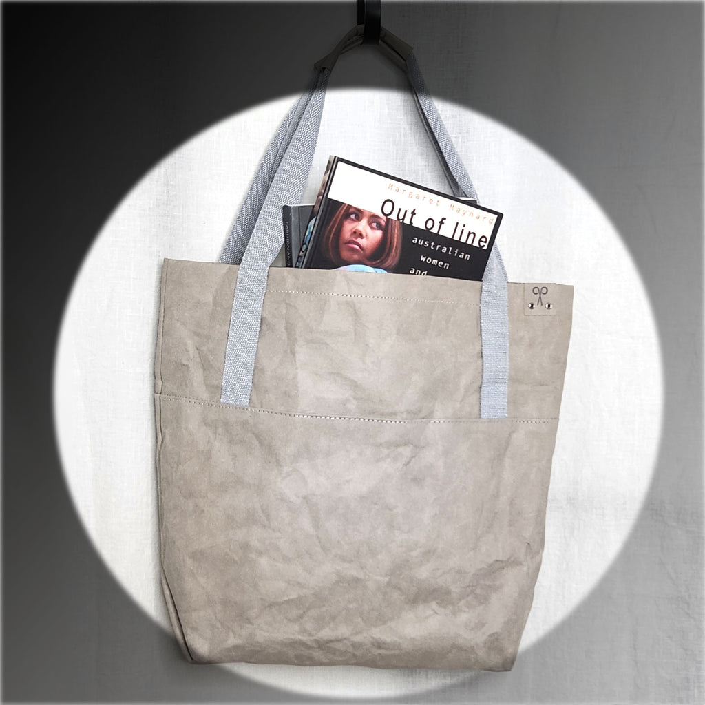 A stone-coloured tote bag with cotton handles from O Gosh.