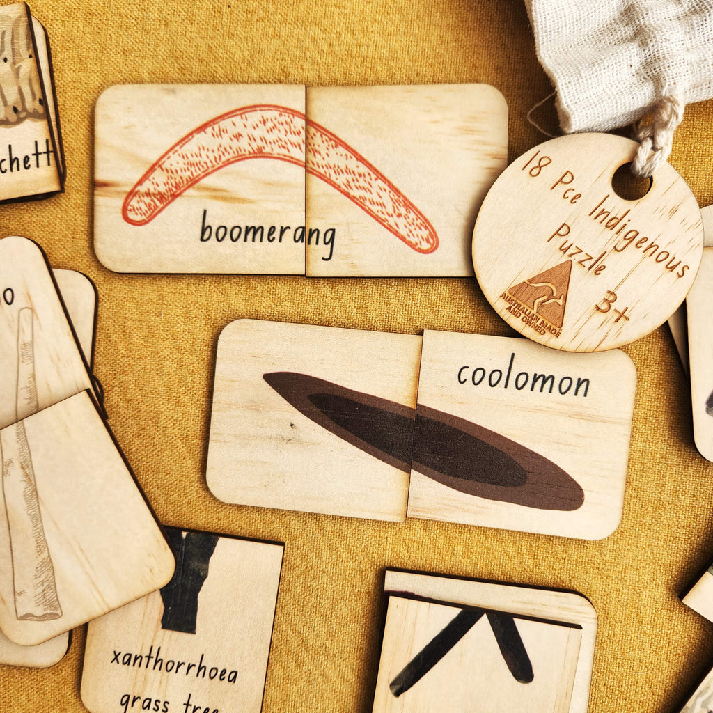 Matching game with Aboriginal images