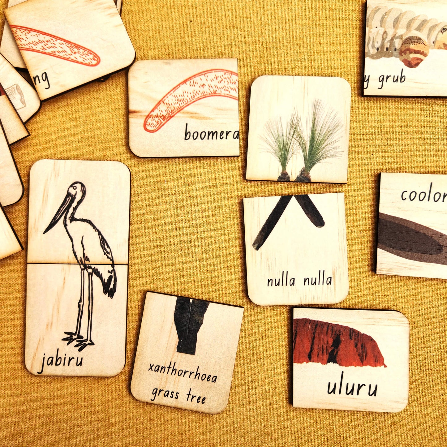 Matching game with Aboriginal images